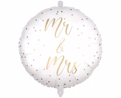 Folieballong - Mr & mrs