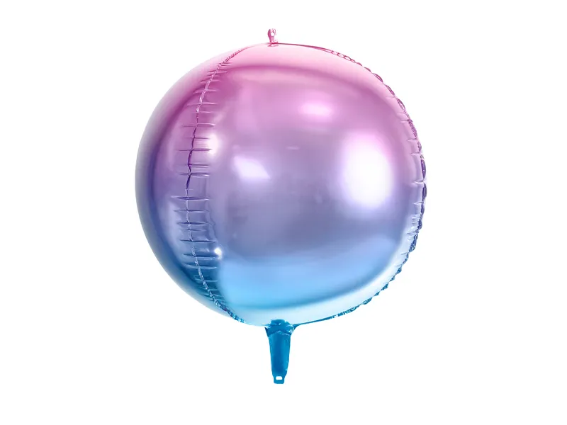 Folieballong - Violett & blå boll