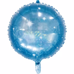Folieballong - Transparent folieballong med holografisk halva