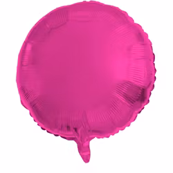 Folieballong - Rund Magenta