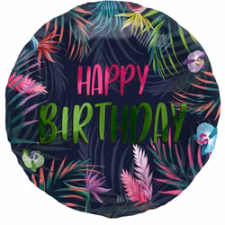 Happy birthday tropical - folieballong