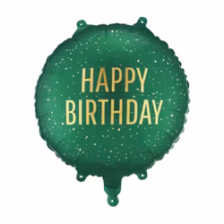 Folieballong - Happy birthday - Grön