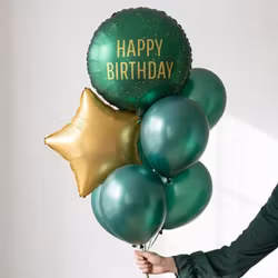 Folieballong - Happy birthday - Grön