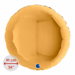 Folieballong Rund - Guld XL