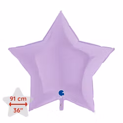 Stjärnballong - Pastellila XL