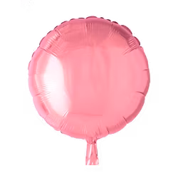 Folieballong - Rund rosa