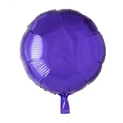 Folieballong - Rund lila