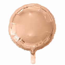 Folieballong - Rund roseguld