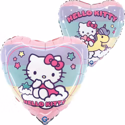 Folieballong - Hello kitty Rainbow