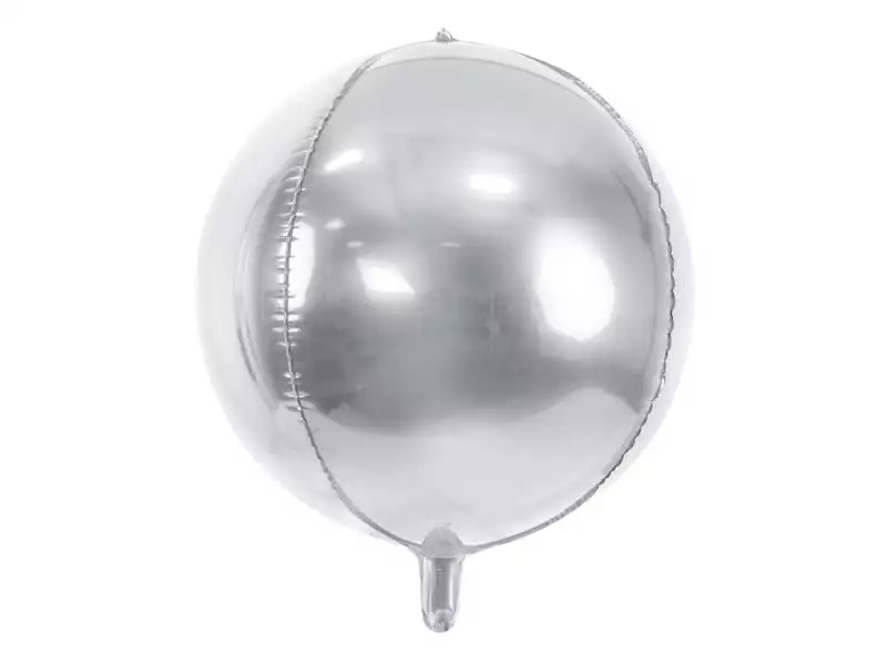 Folieballong - Boll Silver