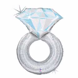 Folieballong - Diamantring