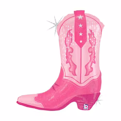 Folieballong - Cowboy Boot Holografisk