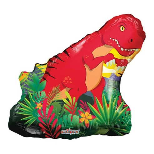 Folieballong - Orange Dinosaur