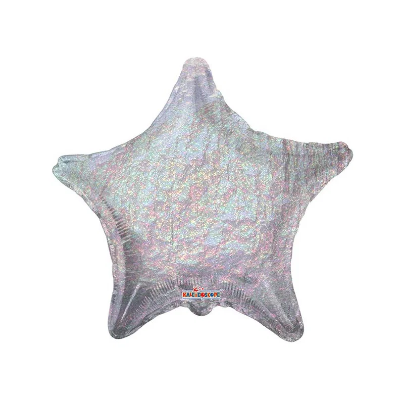 Stjärnformade - Holografisk silver