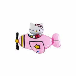 Folieballong - Hello kitty Airplane