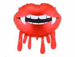 Folieballong - Bloody lips