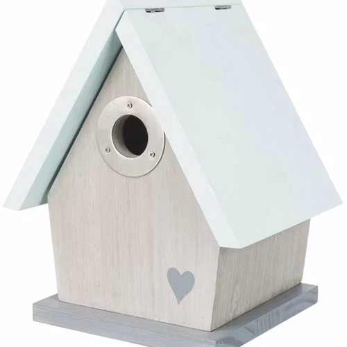 Fågelholk för hålhäckare, furu, 20 × h26 × 17cm/ø 3.2 cm