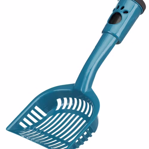 Kattspade med 20 påsar i handtaget,