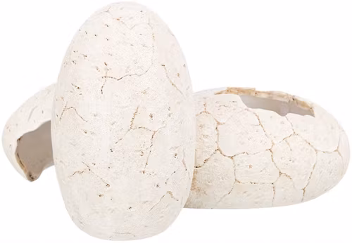 Reptilgrotta, ägg, polyresin, 20 × 13 × 15 cm