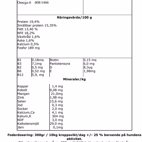 SPANNMÅLSFRITT HELFODER LAX