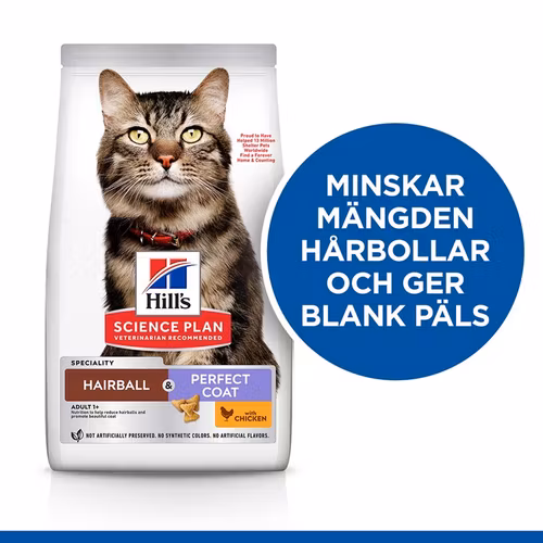 Hills Feline Adult Hairball & Perfect Coat Chicken