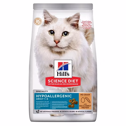 Hills Feline Adult Hypoallergenic Egg & Insect Protein