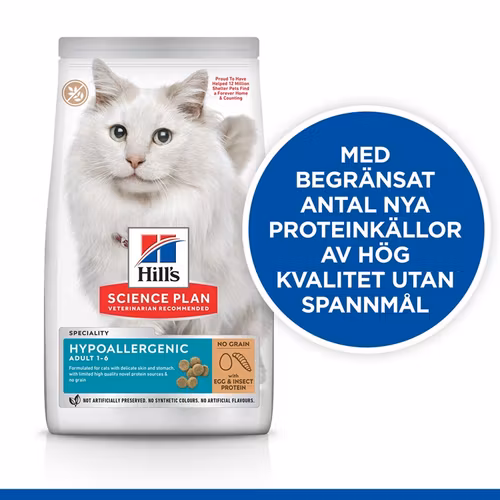 Hills Feline Adult Hypoallergenic Egg & Insect Protein