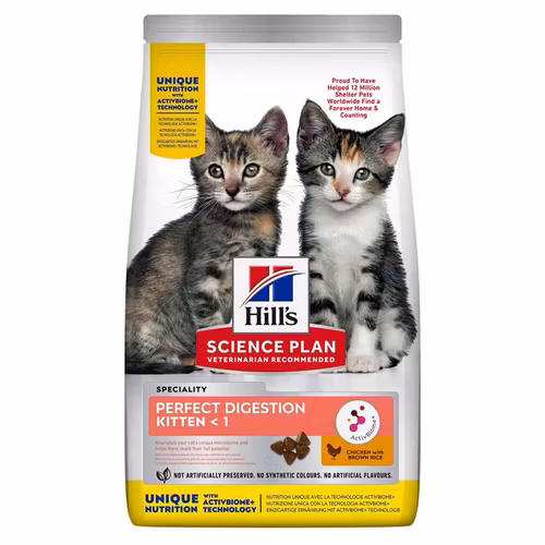 Hills Kitten Perfect Digestion Chicken & Brown Rice