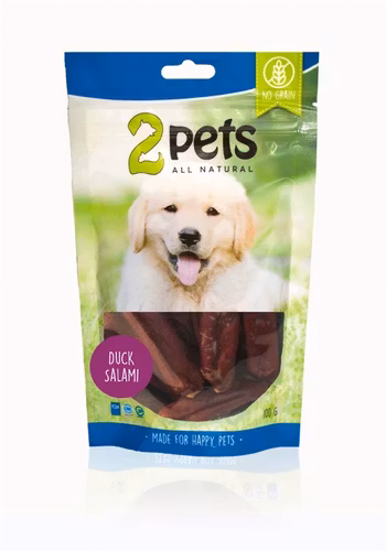 2pets Dogsalami Duck 100 g