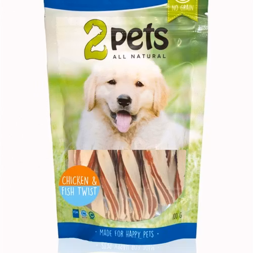 2pets Dogsnack Chicken&Fish Twist