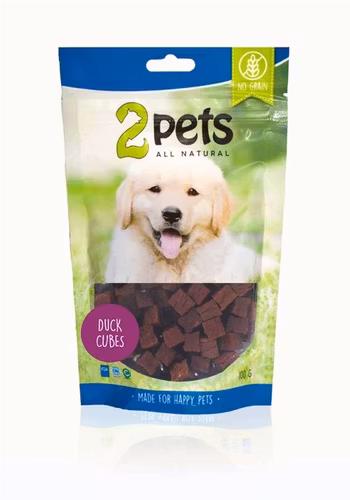 2pets Dogsnack Duck Cubes,