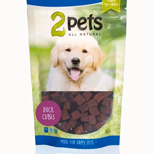 2pets Dogsnack Duck Cubes,