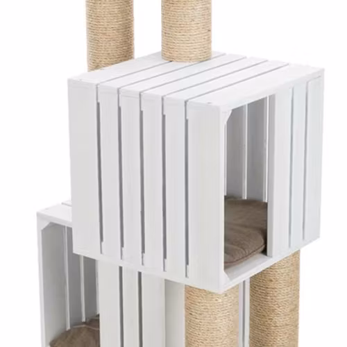 BE NORDIC Skadi klösmöbel, 114 cm, vit