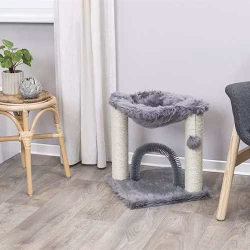 Klösmöbel Baza, med ryggborste, 50 cm, grå