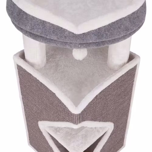 Klösmöbel Cat-Tower Arma, 38 x h98 x 38 cm, grå/vit