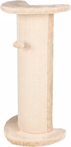 Klösbräda Lorca hörn, 37 x 27 x 75 cm, sisal/plysch, beige