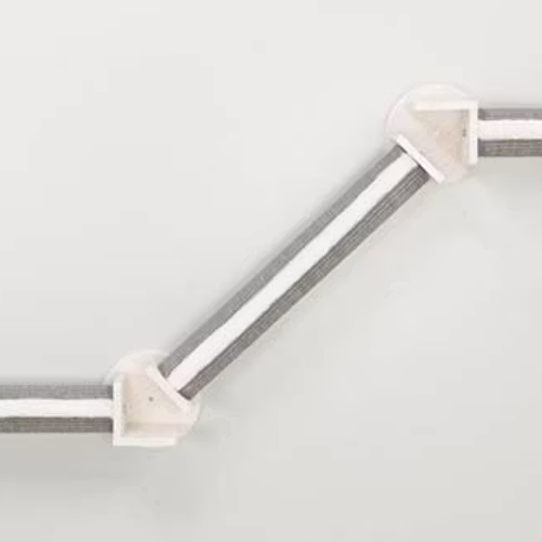 Vägg-set 2, 195×78 cm, vit/grå
