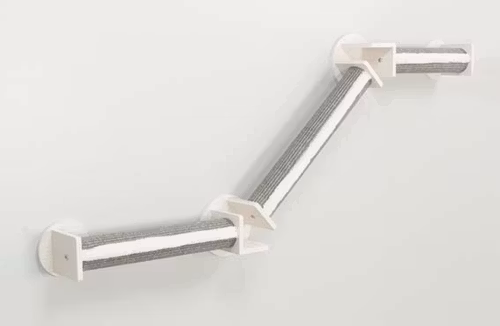 Vägg-set 2, 195×78 cm, vit/grå