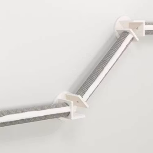 Vägg-set 2, 195×78 cm, vit/grå