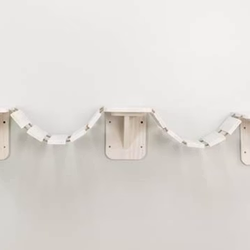Klättervägg väggmonterad, 150×30 cm, vit