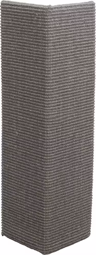 Klösbräda XXL, vägg/hörnmonterad, 38 × 75 cm, sisal/plysch, grå
