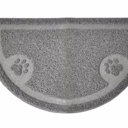 Kattlådematta PetNation, halvmåne, 60x36 cm , grå