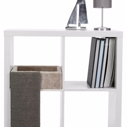 Bädd för IKEA-hylla med klösyta, 33×48×37 cm, ljusgrå