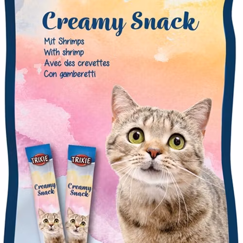Creamy Snacks till katt. Med räkor, 5 × 14 g