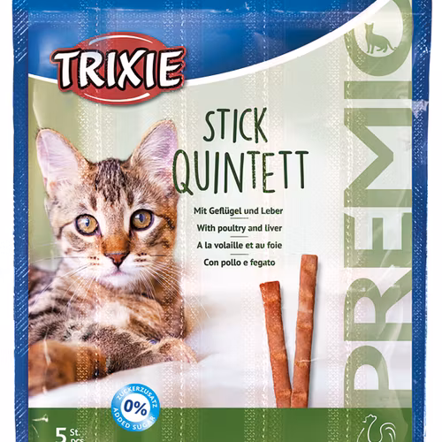 PREMIO Stick Quintett, Fågel & Lever, 5x5 g