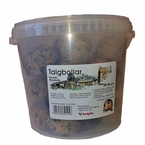 VILDFÅGEL TALGBOLL 30X90G UTAN NÄT