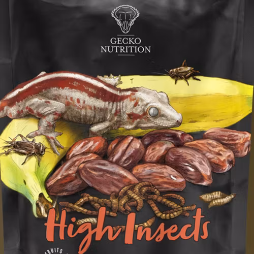 GECKO NÄRING, HÖGA INSEKTER 100 GRAM
