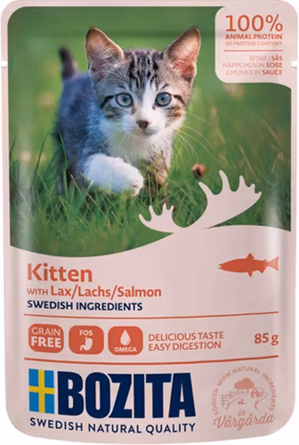 Bozita kitten Lax i sås 85