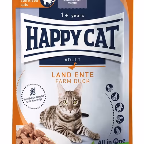 HappyCat våt/sås, anka, 85 g