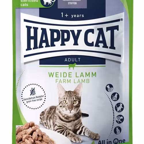HappyCat våt/sås, lamm, 85 g